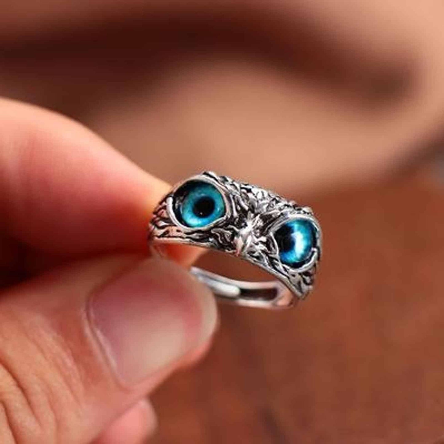 Attractive Silver Plated Owl Ring Pack of 2 - Perfect Fashion Accessory