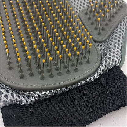 Stainless Steel Pet Grooming Glove - Gentle Deshedding Brush