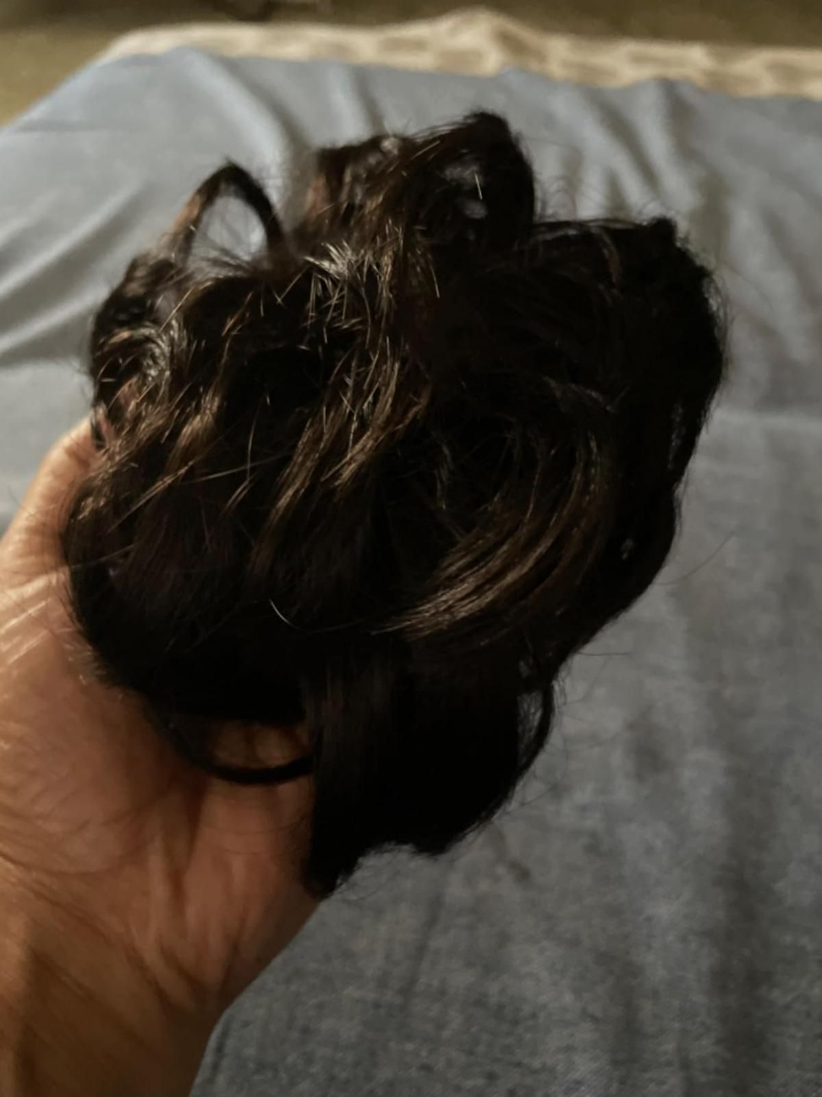 Elastic Artificial Hair Bun Brown & Black (Pack of 2)