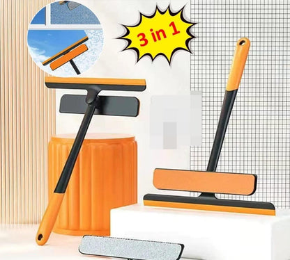 3 in 1 Plastic Easy Glass Spray Type Cleaning Brush