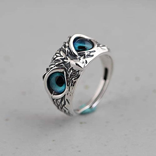 Attractive Silver Plated Owl Ring Pack of 2 - Perfect Fashion Accessory