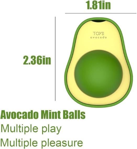 Catnip Minty Avocado Ball Toy
