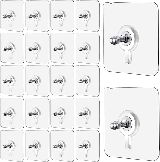 Wall Mount Screw Hooks for Kitchen Bathroom Bedroom Living Room 10 Pcs