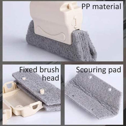 Brush-Multipurpose Hand-Held Window Groove Cleaning Brush(Pack of 3)