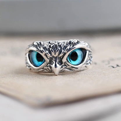 Attractive Silver Plated Owl Ring Pack of 2 - Perfect Fashion Accessory