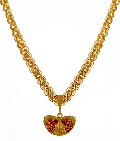 Luxurious Men's Gold Plated Pendant With Chain Vol 2