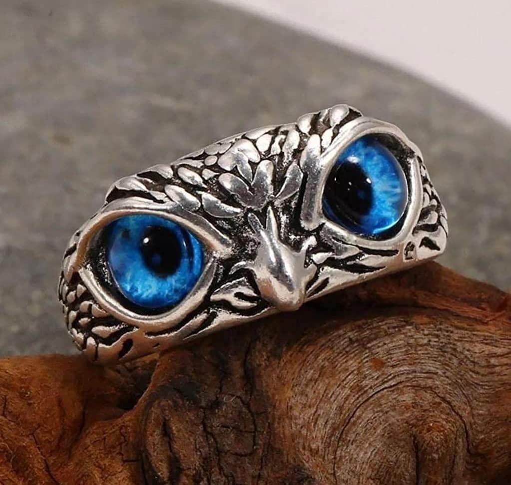 Attractive Silver Plated Owl Ring Pack of 2 - Perfect Fashion Accessory
