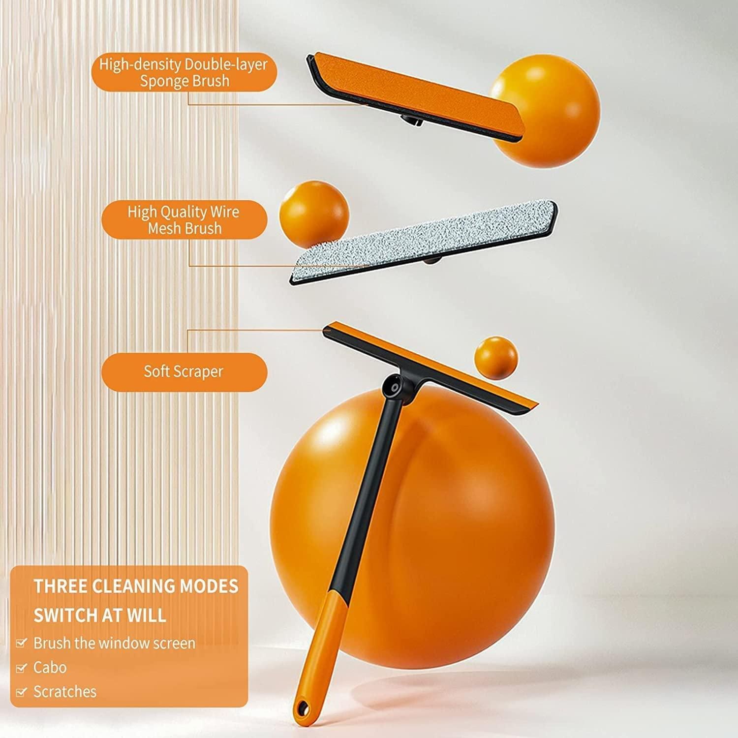 3 in 1 Plastic Easy Glass Spray Type Cleaning Brush