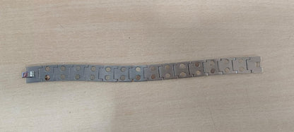 Ultra Strength Magnetic Therapy Bracelet for Men - Silver & Gold Bio Bracelet