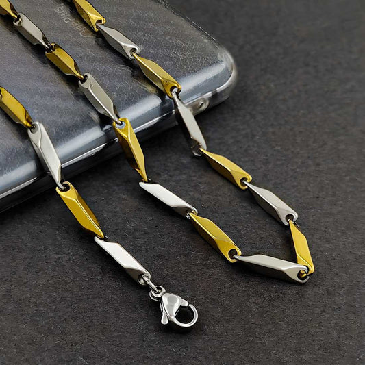 Lovely Gold and Silver Plated Chain for Timeless Elegance