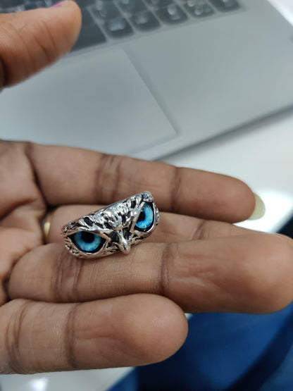 Attractive Silver Plated Owl Ring Pack of 2 - Perfect Fashion Accessory